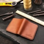 Handmade Cowhide Crazy Horse Leather Bifold Wallet – Vintage Cardholder for Minimalist, Birthday Gift themarkleather