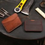 Handmade Slimline Crazy Horse Leather Cardholder Wallet – Minimalist & Stylish Everyday Carry themarkleather.co.uk themarkleather.etsy.com
