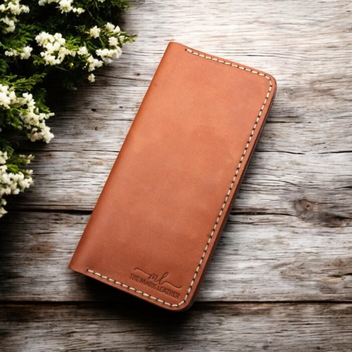 Handmade Leather Long Wallet for Men – Premium Full-Grain Leather Coat Wallet with Multiple Card Slots, Vintage Bifold Cardholder, Luxury Leather Purse, Personalized Roper Wallet – Perfect Gift for Him themarkleather.co.uk themarkleather.etsy.com themarkleather