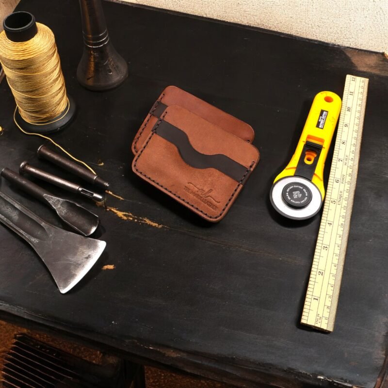 Hand-stitched using durable waxed thread and made from full-grain cowhide leather, this cardholder is perfect for carrying essential cards and a bit of cash without bulk. Ideal for everyday use or as a thoughtful birthday gift for him. themarkleather.co.uk themarkleather.com themarkleather