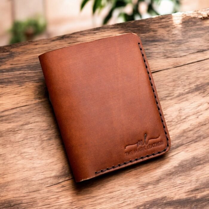 Personalized Bifold Wallet for Men, Crazy Horse Leather Wallet, Handmade Cowhide Card Holder, Slim Brown Leather Purse, Father's Day Gift themarkleather.etsy.com, themarkleather.com, themarkelather.co.uk