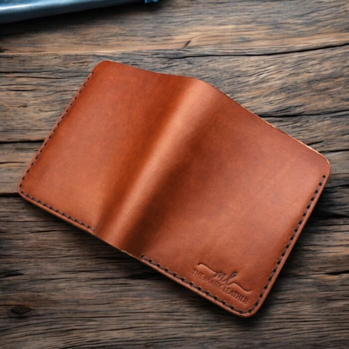 Personalized Bifold Wallet for Men, Crazy Horse Leather Wallet, Handmade Cowhide Card Holder, Slim Brown Leather Purse, Father's Day Gift themarkleather.etsy.com, themarkleather.com, themarkelather.co.uk