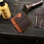 handmade leather wallet, slim cardholder, minimalist wallet, leather card holder, crazy horse leather wallet, cowhide leather purse, bifold leather wallet, men’s leather wallet, pocket wallet for men, everyday carry wallet, personalised leather gift, brown leather wallet, coffee leather wallet, gift for him, birthday gift for men, leather credit card holder, RFID-free wallet, small leather wallet, durable wallet for men, rustic leather cardholder, themarkleather, themarkleather.etsy.com, themarkleather.com, themarkleather.co.uk