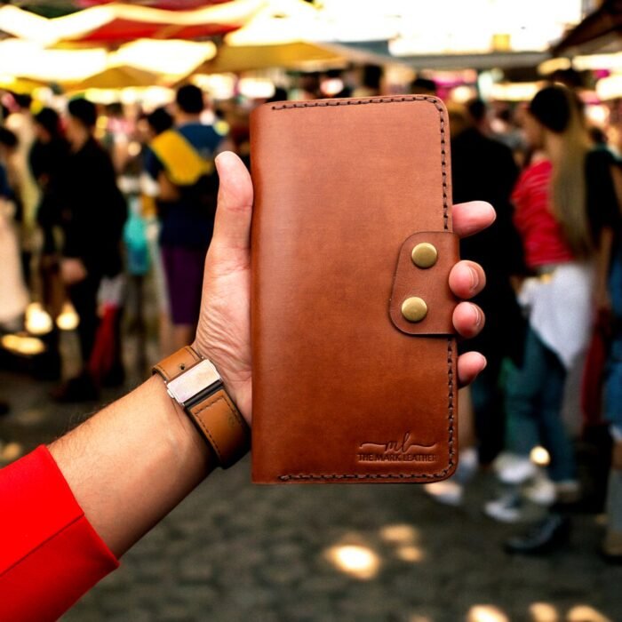 long leather wallet, cowboy wallet, handmade men’s wallet, coat wallet, leather bifold wallet, full grain leather, gift for him, roper wallet, zipped wallet, crazy horse leather, slim wallet, custom leather wallet, vintage men’s purse, men’s leather cardholder, brown leather wallet, themarkleather, themarkleather.com, themarkleather.co.uk, themarkleather.etsy.com